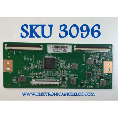 T-CON PARA TV SCEPTRE / NUMERO DE PARTE CV500U1-T01-M V1.6 / PANEL DXCV500U1-T01-V03 / MODELO W50 TBTV58GA